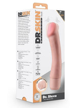 Load image into Gallery viewer, Dr. Skin Silicone Dr. Steve Vibrating Dildo - Vanilla - 7in
