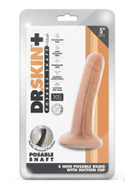 Load image into Gallery viewer, Dr. Skin Plus Posable Dildo - Vanilla - 5in
