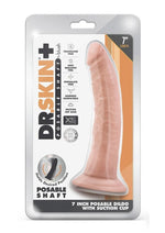 Load image into Gallery viewer, Dr. Skin Plus Posable Dildo - Vanilla - 7in
