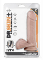 Load image into Gallery viewer, Dr. Skin Plus Posable Dildo with Balls - Vanilla - 8in

