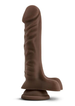 Load image into Gallery viewer, Dr. Skin Plus Posable Dildo with Balls - Chocolate - 9in
