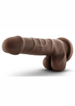 Load image into Gallery viewer, Dr. Skin Basic 7 Dildo with Balls - Chocolate - 7.75in
