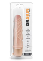 Load image into Gallery viewer, Dr. Skin Cock Vibe 3 Vibrating Dildo - Flesh/Vanilla - 7.25in
