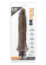 Load image into Gallery viewer, Dr. Skin Cock Vibe 8 Vibrating Dildo - Chocolate - 9.75in

