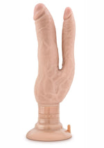 Load image into Gallery viewer, Dr. Skin Cock Vibes Dual Penetrating Vibrating Dildo - Vanilla - 7in
