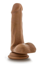 Load image into Gallery viewer, Dr. Skin Dr. Jeffrey Dildo with Balls and Suction Cup - Caramel - 6.5in
