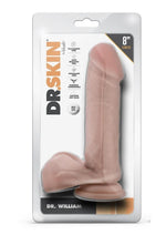 Load image into Gallery viewer, Dr. Skin Dr. William Dildo with Balls and Suction Cup - Vanilla - 8in
