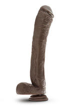 Load image into Gallery viewer, Dr. Skin Mr. Ed Dildo with Balls and Suction Cup - Chocolate - 13in
