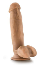 Load image into Gallery viewer, Dr. Skin Mr. Mark Dildo with Balls and Suction Cup - Caramel - 7in
