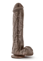 Load image into Gallery viewer, Dr. Skin Mr. Savage Dildo with Balls and Suction Cup - Chocolate - 11.5in
