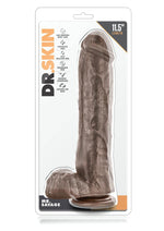 Load image into Gallery viewer, Dr. Skin Mr. Savage Dildo with Balls and Suction Cup - Chocolate - 11.5in
