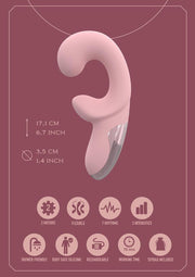 Dreamtoys Glam Flexible Duo Vibrator - Pink