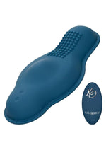 Load image into Gallery viewer, Dual Rider Rechargeable Silicone Remote Control Bump and Grind Massager - Blue