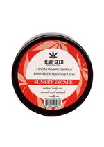 Load image into Gallery viewer, Earthly Body Hemp Seed 3 In 1 Massage Candle - Sunset Escape
