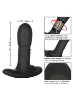 Load image into Gallery viewer, Eclipse Beaded Probe Silicone Rechargeable Vibrating Butt Plug