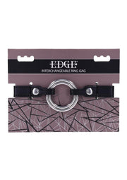 Edge Interchangeable Ring Gag - Black