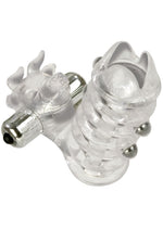 Load image into Gallery viewer, El Toro Enhancer with Beads with Removable Stimulator Waterproof - Clear - 3.5in
