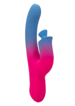 Load image into Gallery viewer, Elation Rechargeable Silicone Dual Stimulator with Suction - Blue/Pink