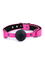 Load image into Gallery viewer, Electra Play Things Pu Leather Ball Gag - Pink