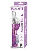 Load image into Gallery viewer, Energize Her Bunny 1 Dual Motor Rechargeable Rabbit Vibrator - Purple