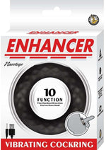 Load image into Gallery viewer, Enhancer Rechargeable Silicone Vibrating Cockring - Black
