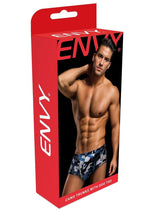 Load image into Gallery viewer, Envy Camo Trunks W/Dog Tag-Camo/Nav-Lxl
