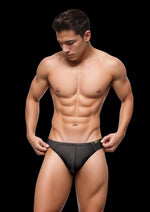 Load image into Gallery viewer, Envy Sexy Slinky Thong - Black - Large/XLarge