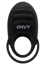 Load image into Gallery viewer, Envy Toys Rumbler Textured Rechargeable Silicone Dual Stamina Ring - Black
