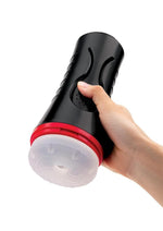 Load image into Gallery viewer, Envy Toys Squeezable Clear Clutch Vibrating Discreet Textured Stroker