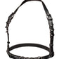 Euphoria Collection Halter Buckle Harness - Black - Plus Size/Queen