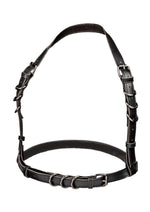 Load image into Gallery viewer, Euphoria Collection Halter Buckle Harness - Black - Plus Size/Queen