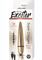Load image into Gallery viewer, Exciter Rechargeable Bullet Vibrator - Gold
