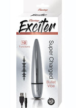 Load image into Gallery viewer, Exciter Rechargeable Bullet Vibrator - Silver
