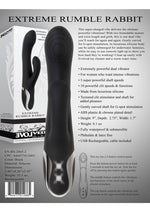 Load image into Gallery viewer, Extreme Rumble Rabbit Rechargeable Silicone Dual Vibrator
