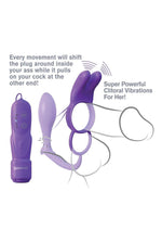 Load image into Gallery viewer, Fantasy C-Ringz Ass-Gasm Silicone Vibrating Rabbit and Cock Ring
