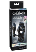 Load image into Gallery viewer, Fantasy C-Ringz Ironman Vibrating Ass-Gasm Cock Ring with Bullet - Black
