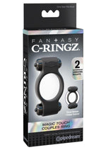 Load image into Gallery viewer, Fantasy C-Ringz Magic Touch Couples Cock Ring with Bullet - Black
