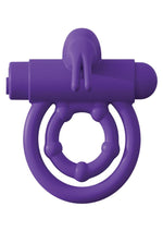 Load image into Gallery viewer, Fantasy C-Ringz Silicone Rabbit Ring Cock Ring with Remote Control - Purple
