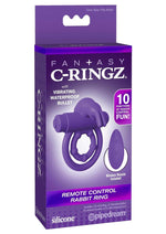 Load image into Gallery viewer, Fantasy C-Ringz Silicone Rabbit Ring Cock Ring with Remote Control - Purple
