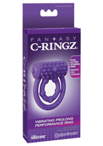 Load image into Gallery viewer, Fantasy C-Ringz Silicone Vibrating Prolong Performance Cock Ring - Purple
