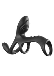 Fantasy C-Ringz Ultimate Couples Cage Max Vibrating Cock Ring - Black