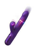Load image into Gallery viewer, Fantasy For Her Super Sonix Rechargeable Silicone Rabbit Vibrator - Purple
