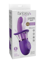 Load image into Gallery viewer, Fantasy For Her Ultimate Pleasure Pro Plus Rechargeable Vibrator with A Clitoral Stimulator - Purple