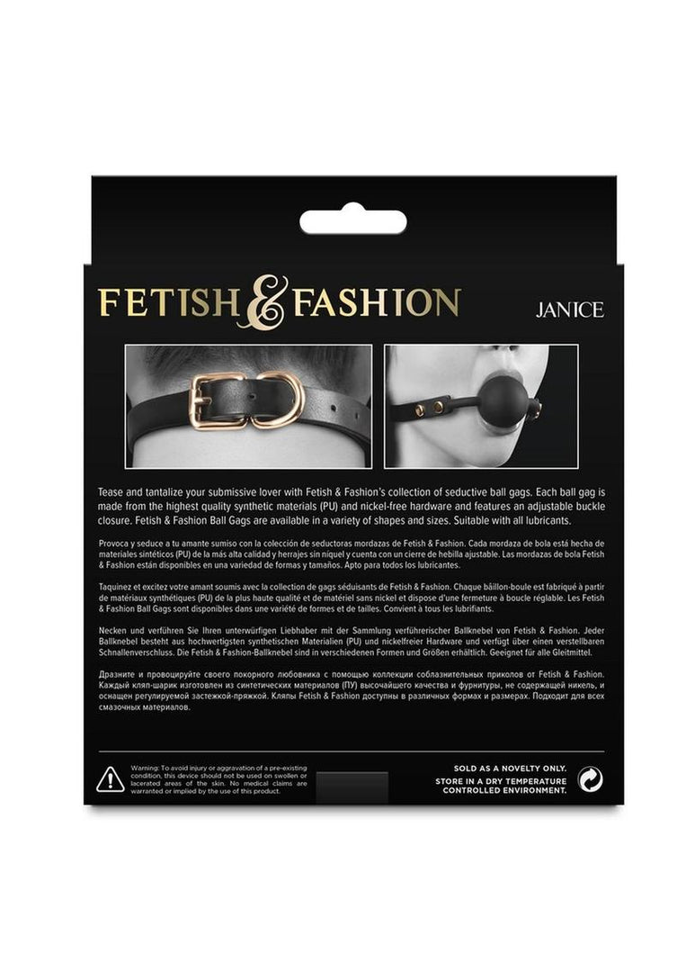 Fetish and Fashion Fran Silicone Ball Gag