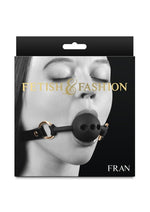 Load image into Gallery viewer, Fetish and Fashion Fran Silicone Ball Gag - Black
