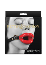Load image into Gallery viewer, Fetish and Fashion Kourtney Silicone Ball Gag - Black/Red