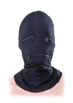 Load image into Gallery viewer, Fetish Fantasy Series Zipper Face Spandex Hood - Black