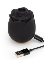 Load image into Gallery viewer, Fifty Shades Of Grey Black Rose Rechargeable Silicone Clitoral Stimulator