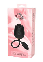 Load image into Gallery viewer, Fifty Shades Of Grey Dark Blushing Rose Rechargeable Silicone Clitoral Stimulator - Black