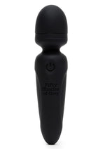 Load image into Gallery viewer, Fifty Shades Of Grey Sensation Rechargeable Silicone Mini Wand Vibrator - Black
